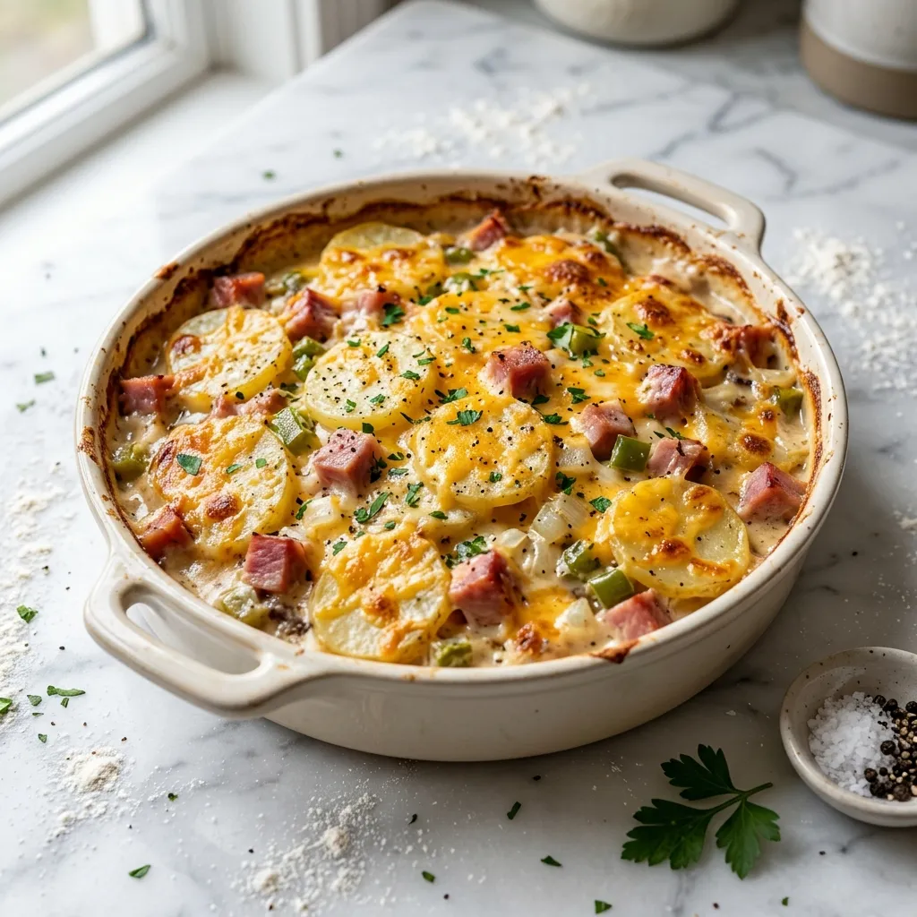 Quick Scalloped Potatoes With Ham Recipe