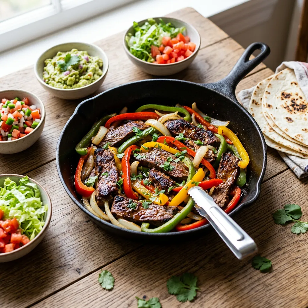 Quick Stove-Top Beef Fajitas