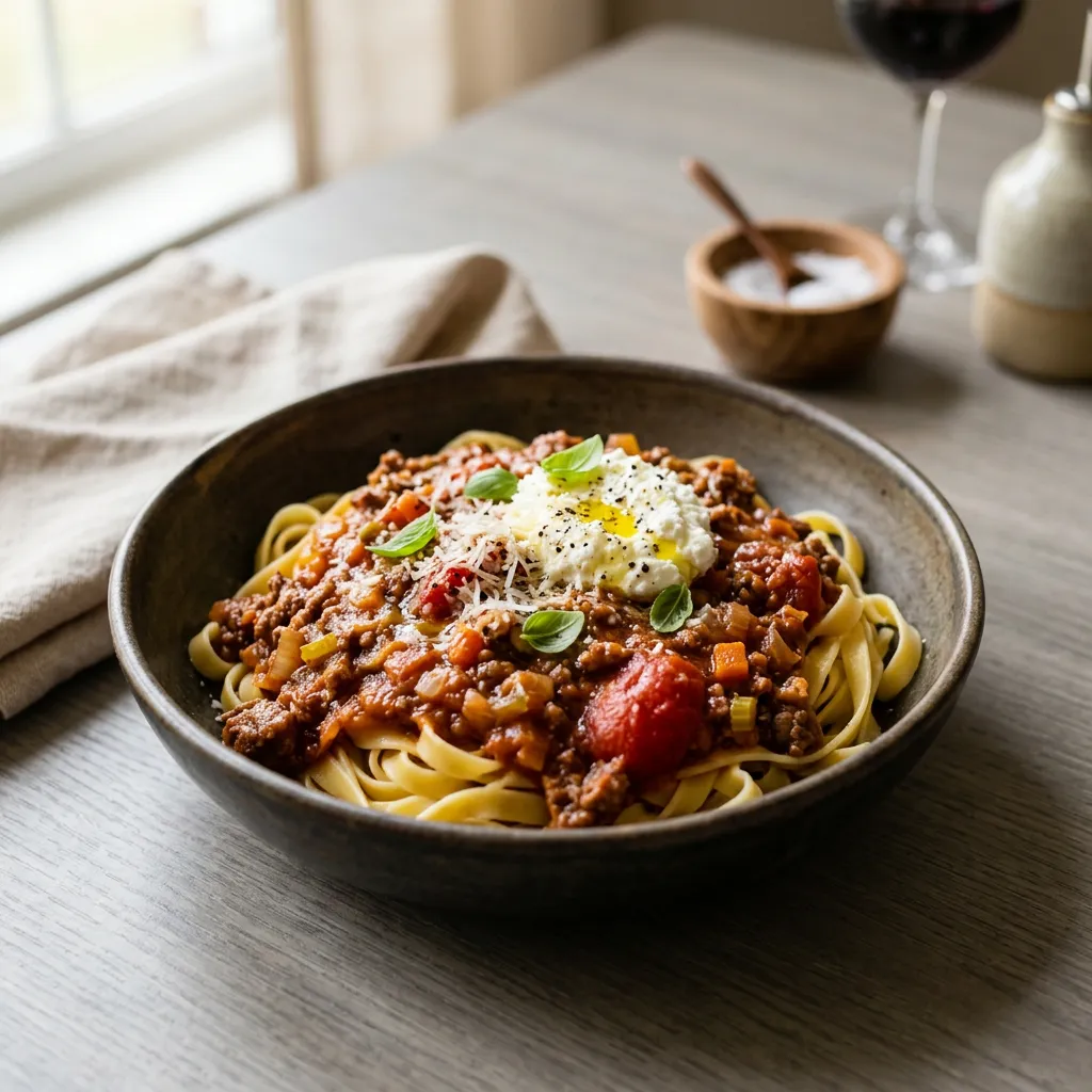 Quick Tomato Ragu Pasta Sauce