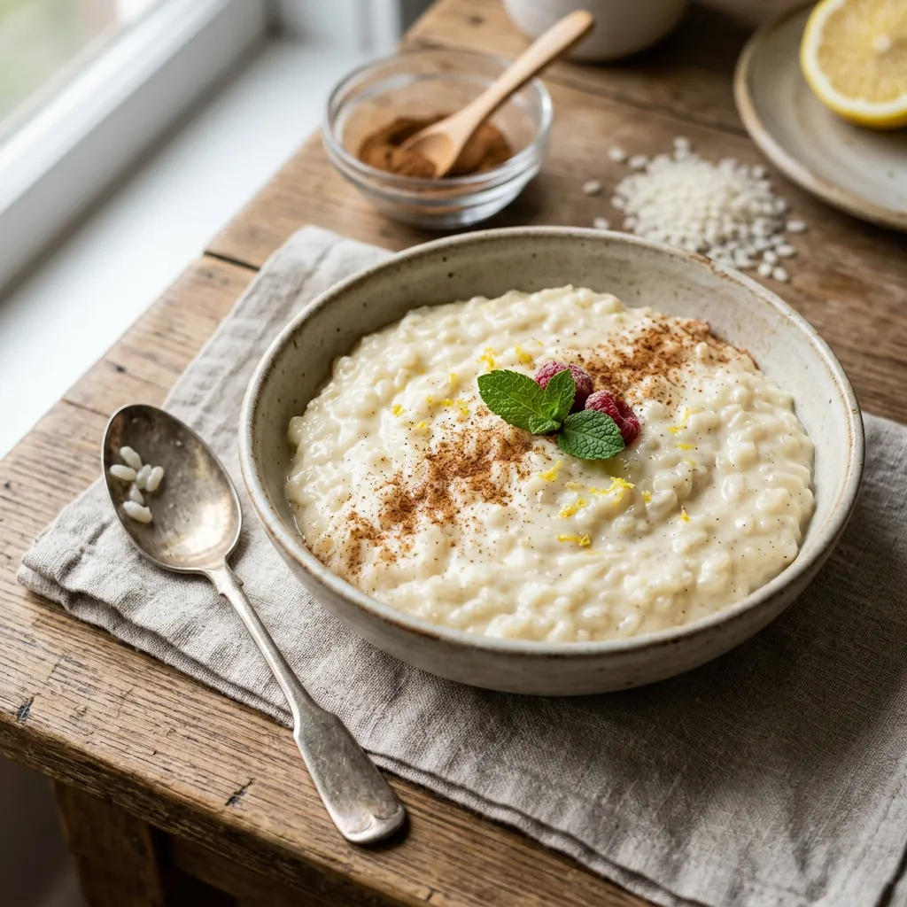 Quick Vanilla Rice Pudding Recipe