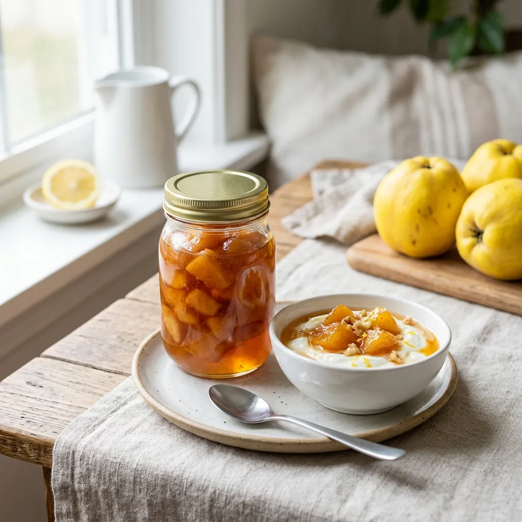 Quince Preserves in Syrup