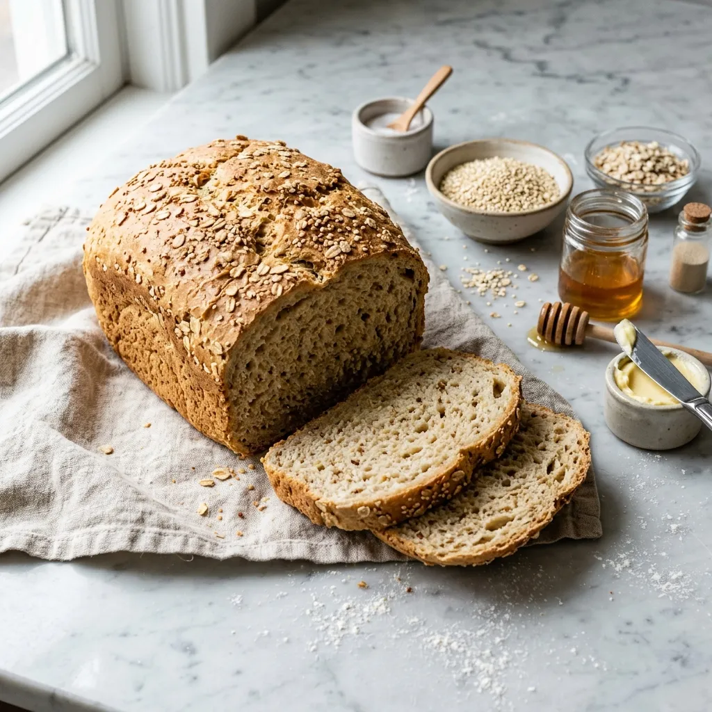 Quinoa Oatmeal Bread in a Bread Machine