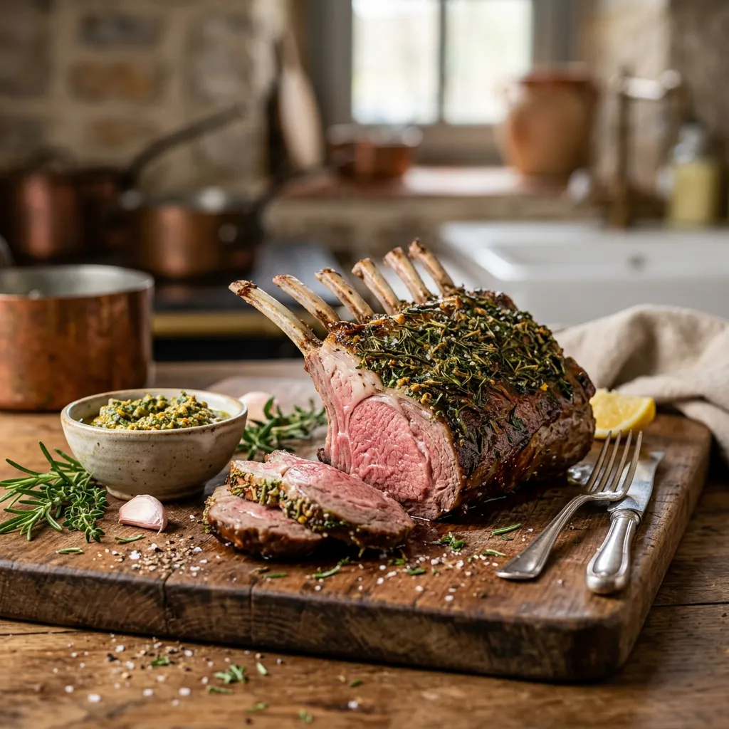 Finished Rack of Lamb dish