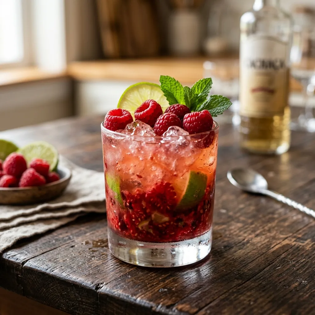 Raspberry Caipirinha