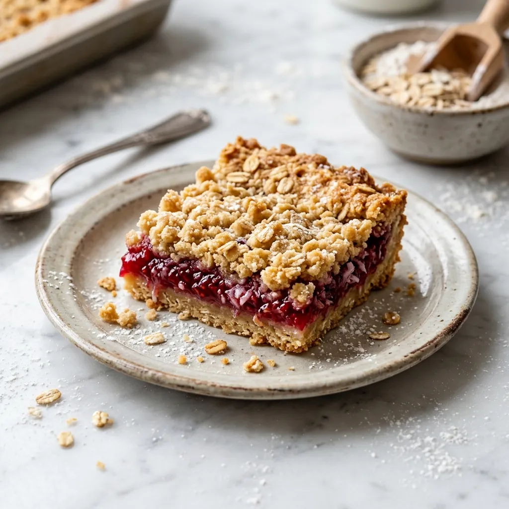 Raspberry Crumble Bars