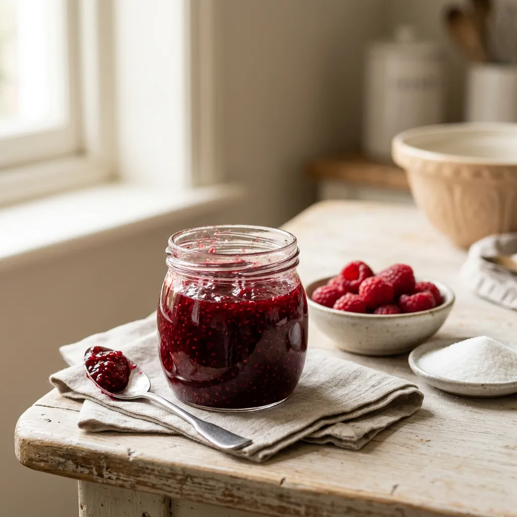 Raspberry Jam With Frozen or Fresh Berries