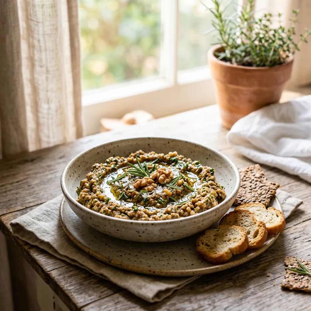 Raw Walnut Herb Pate Recipe