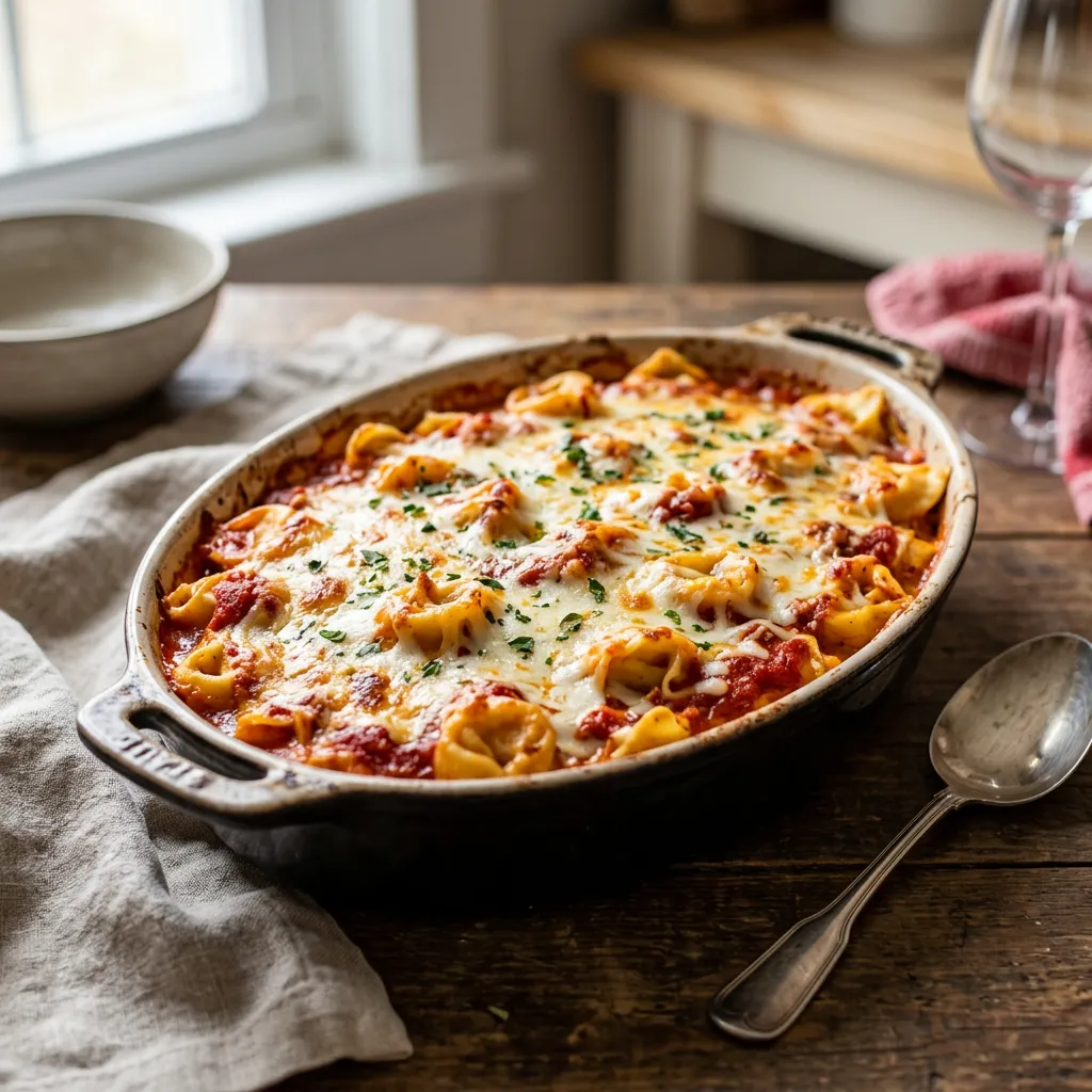 Red and White Tortellini