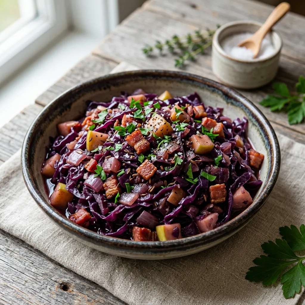 Red Cabbage With Bacon and Apples Recipe