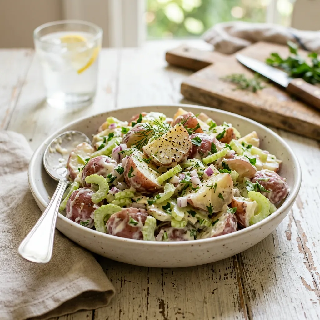 Red Potato Salad With Mayonnaise Dressing