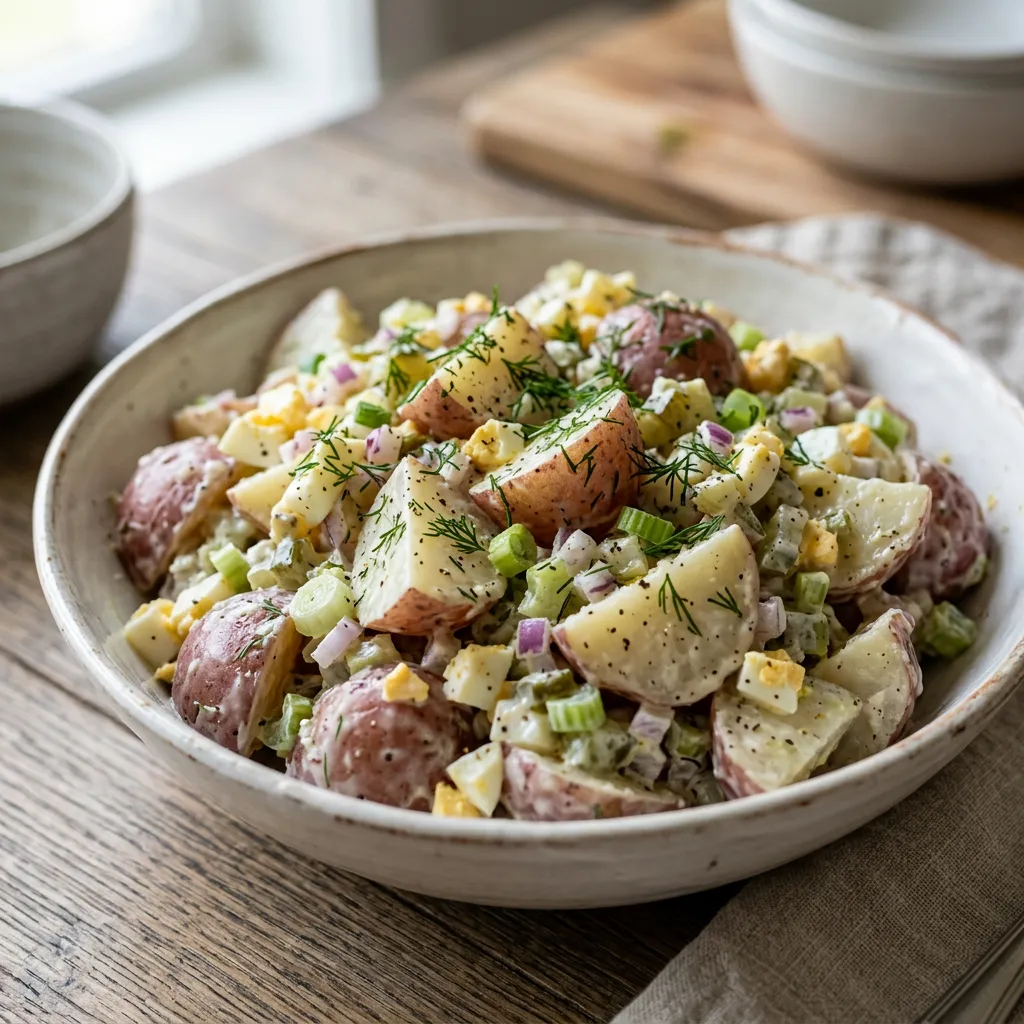 Red Potato Salad With Sour Cream and Dill