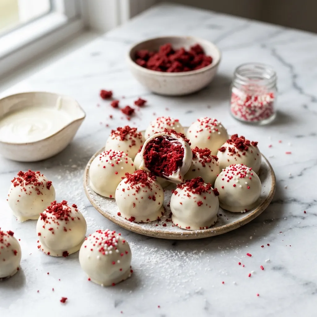 Red Velvet Cake Truffles