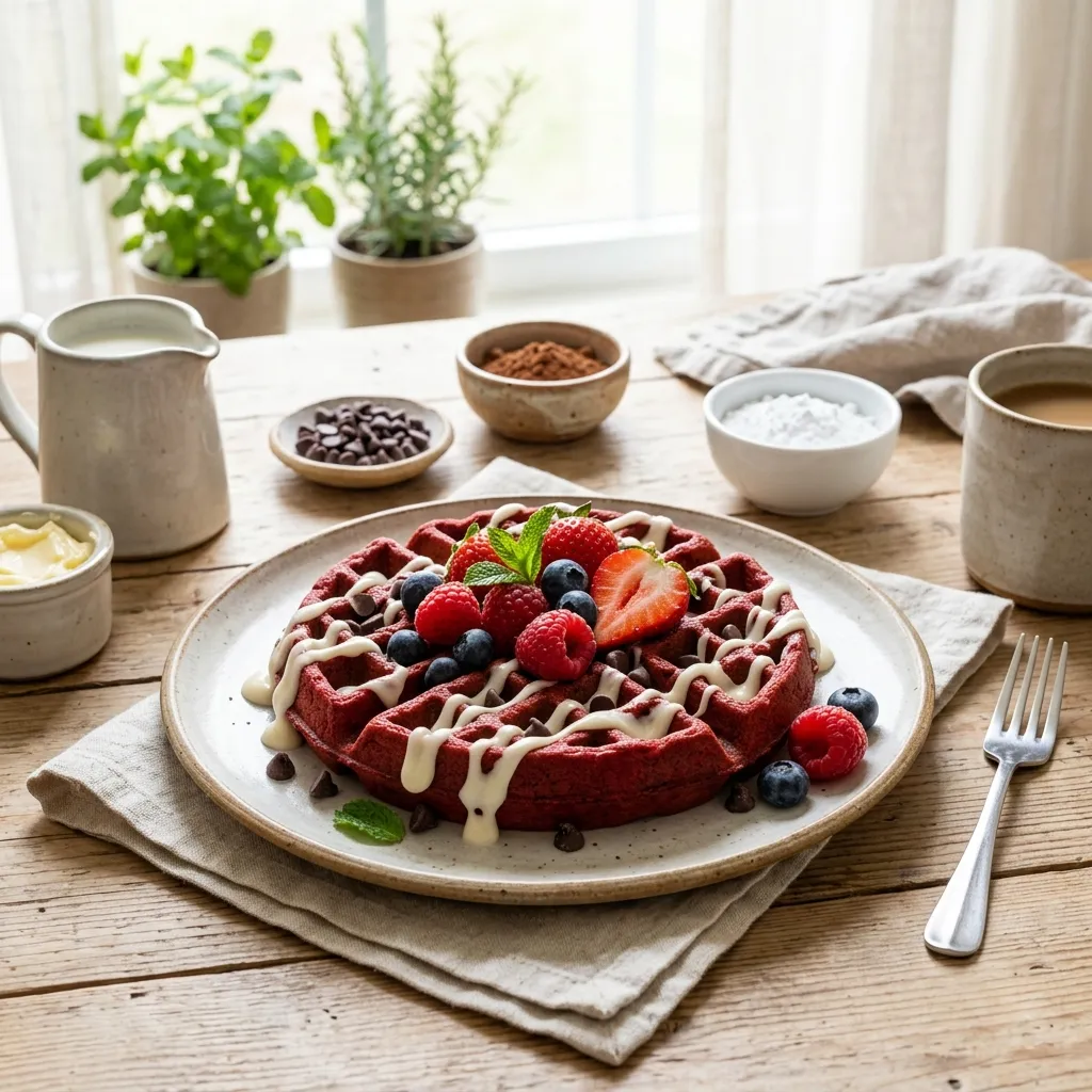 Red Velvet Waffles