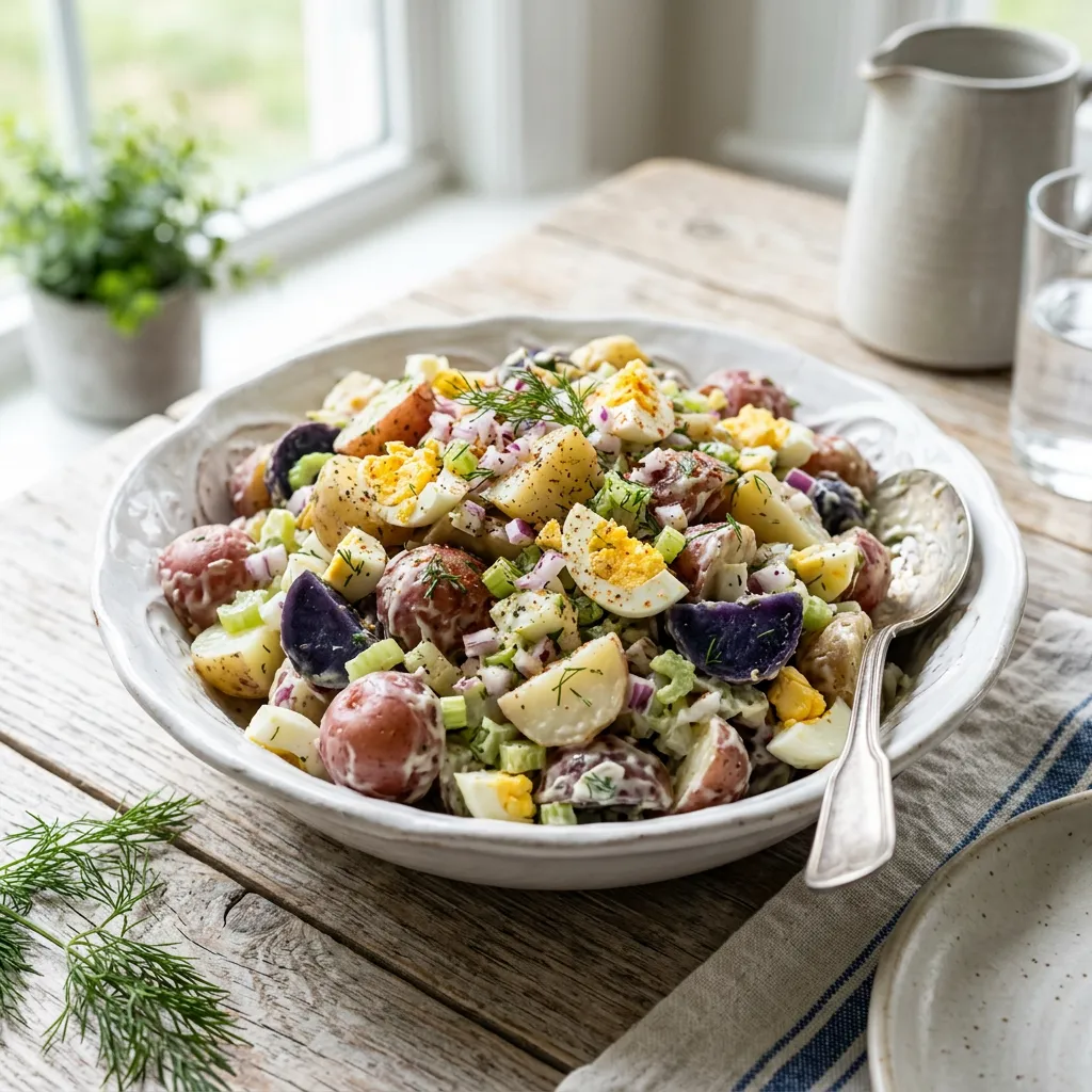 Red, White, and Blue Potato Salad