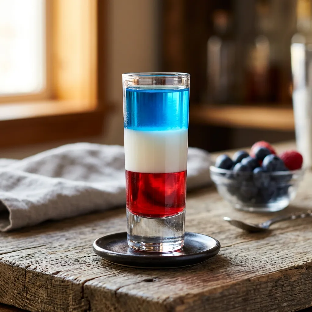 Red, White, and Blue Shot