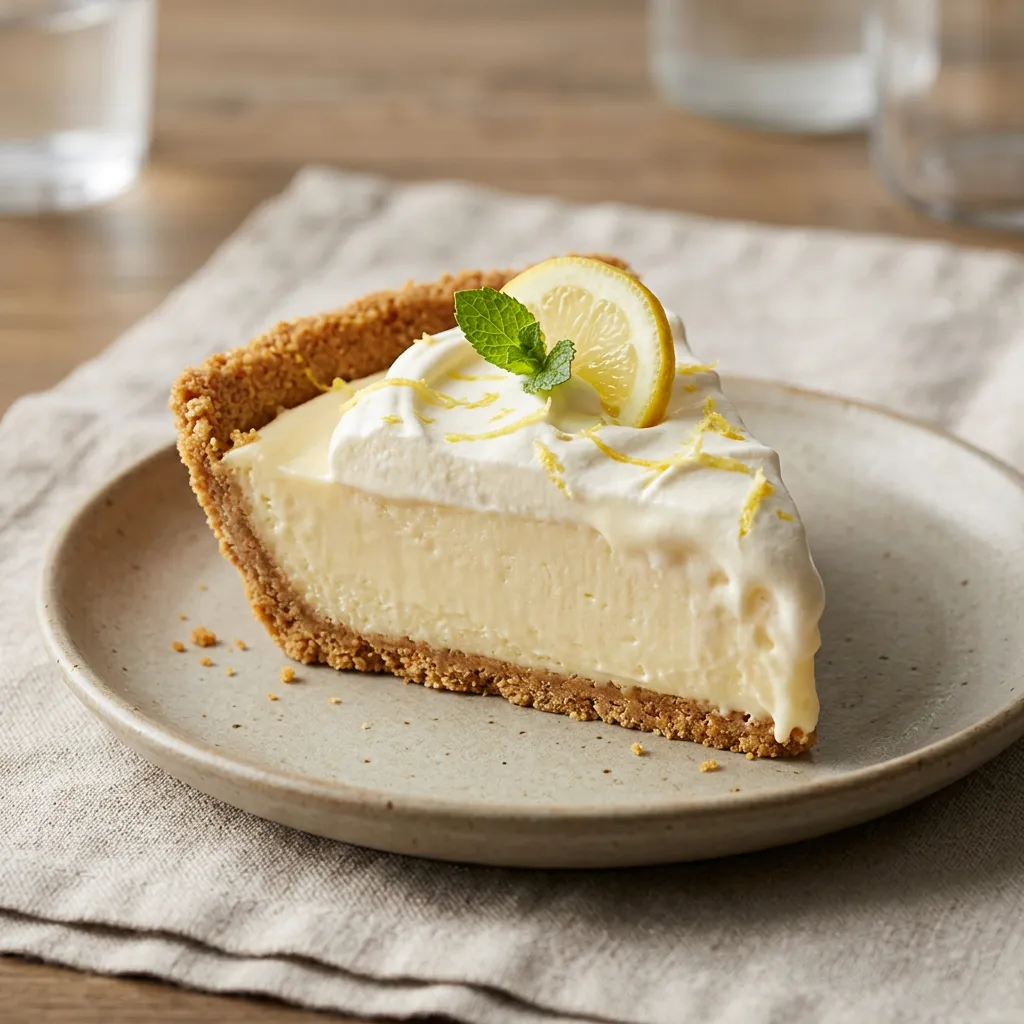 Refreshing Frozen Lemonade Pie