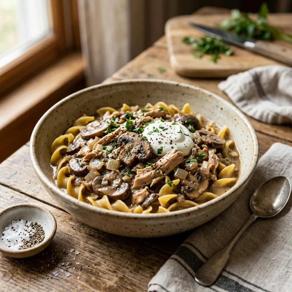 Repurposed Leftovers for Stroganoff