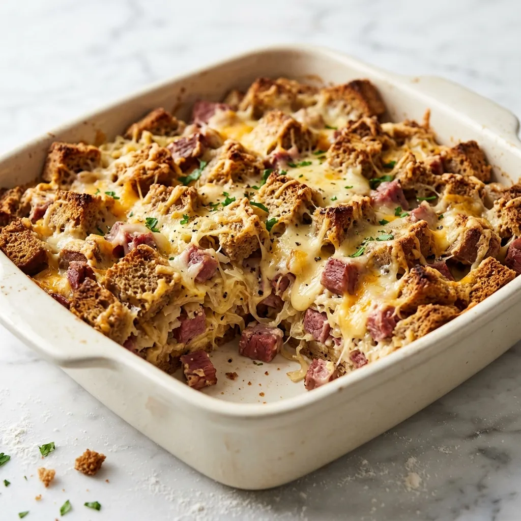 Reuben Casserole With Crumb Topping
