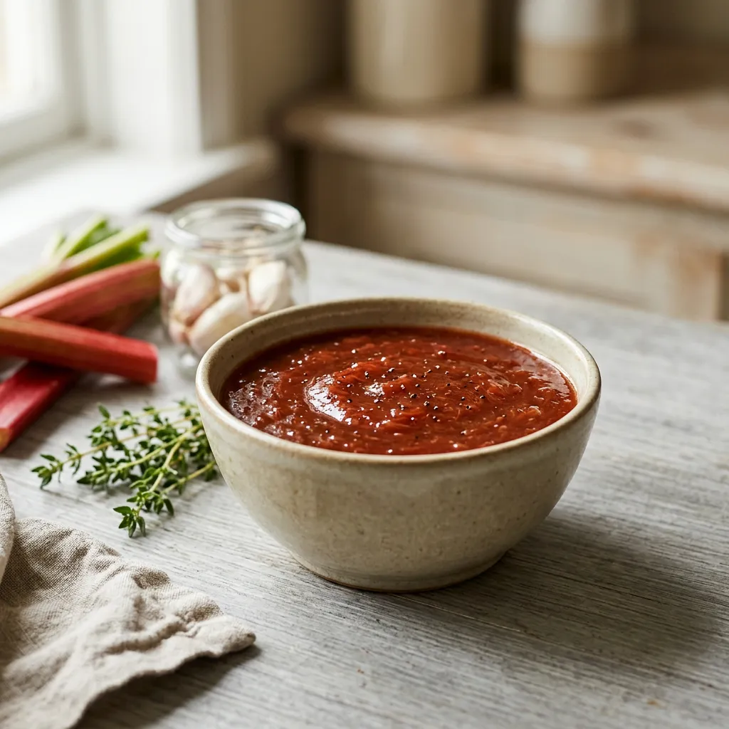 Rhubarb BBQ Sauce Recipe