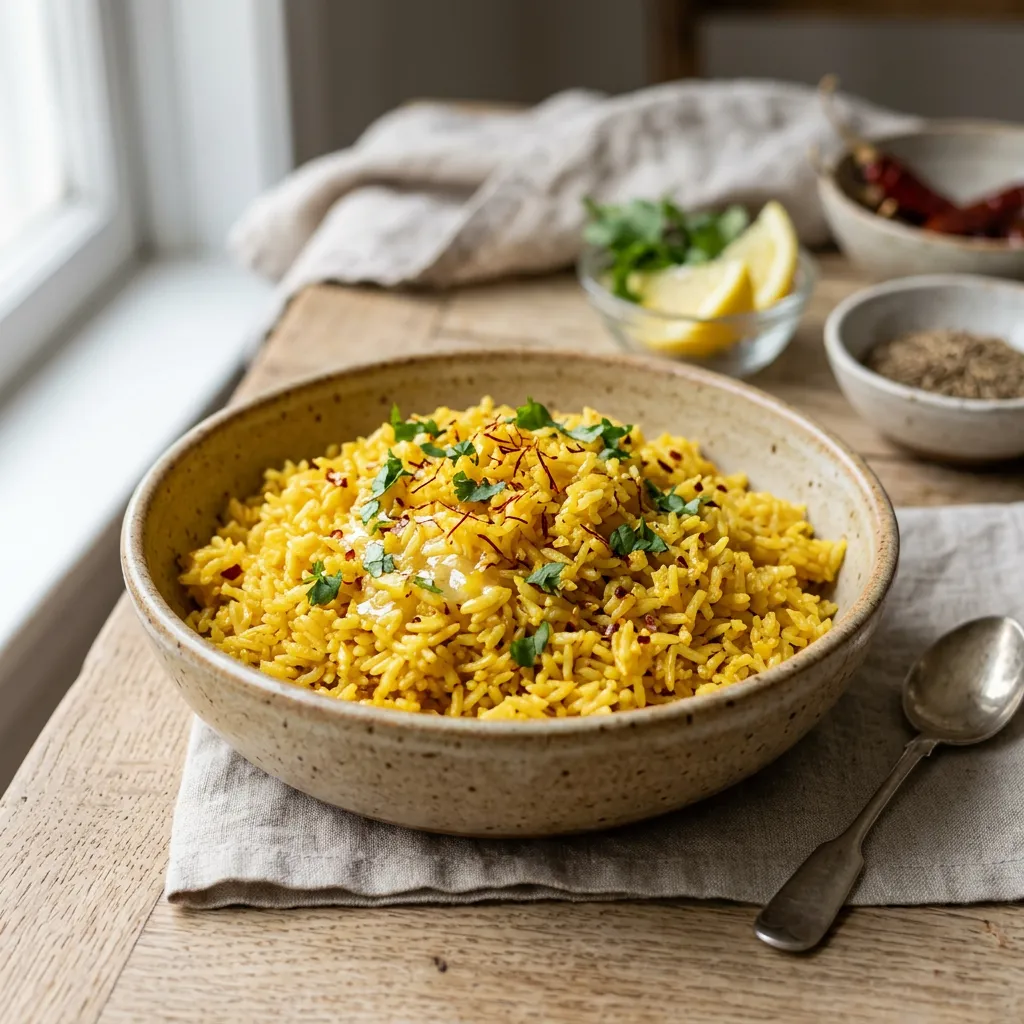 Rice Cooker Saffron Rice
