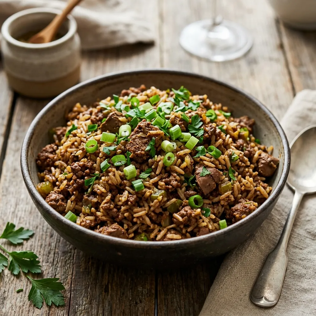 Rice Dressing (aka Dirty Rice)