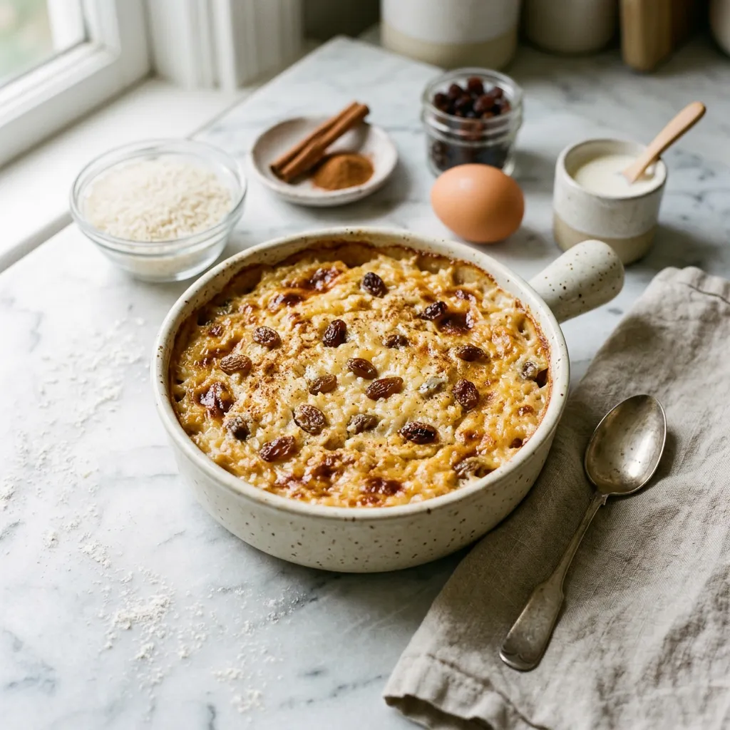 Rice Pudding With Cooked Rice