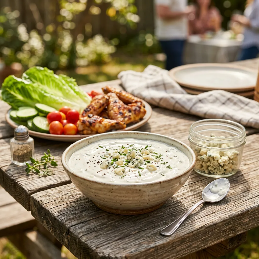 Rich and Creamy Blue Cheese Dressing