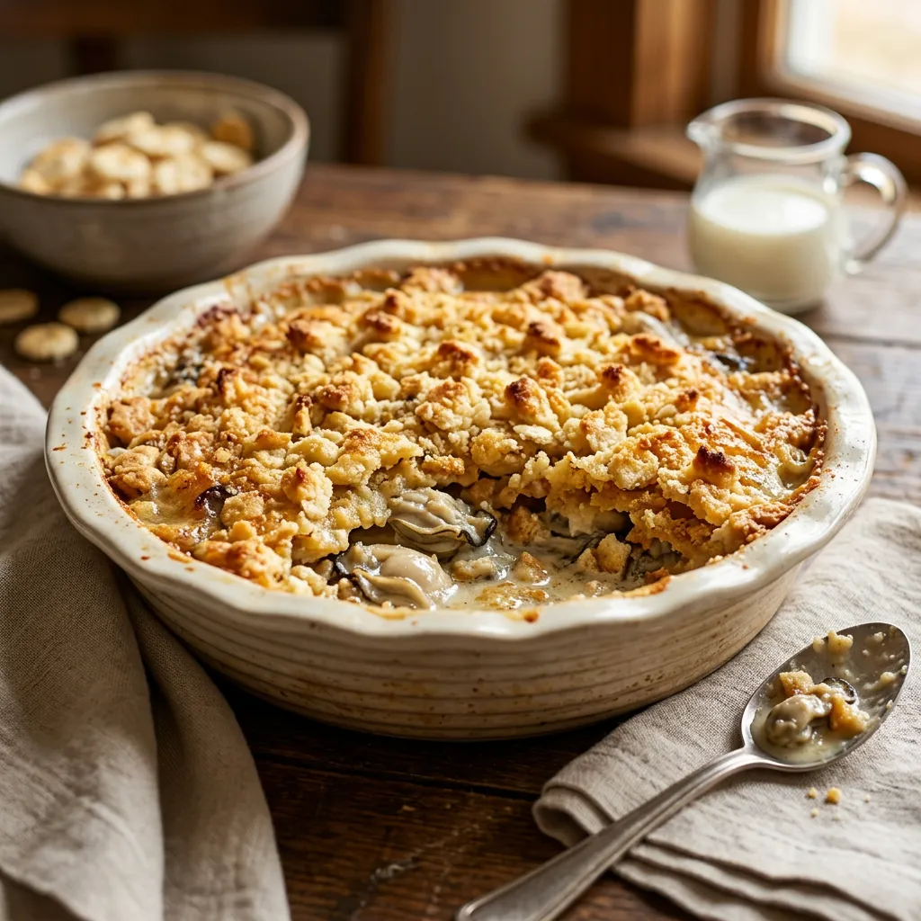 Rich and Creamy Oyster Pie Recipe