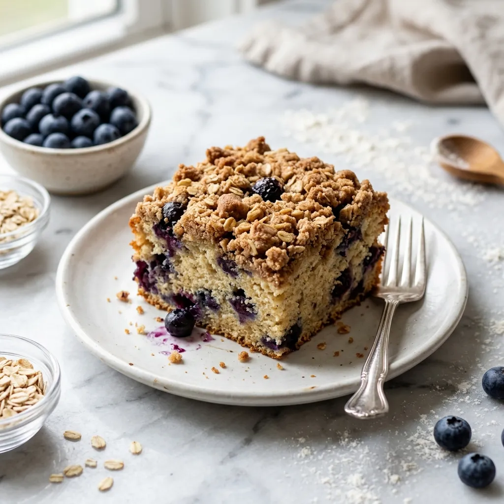 Ricotta Blueberry Coffee Cake