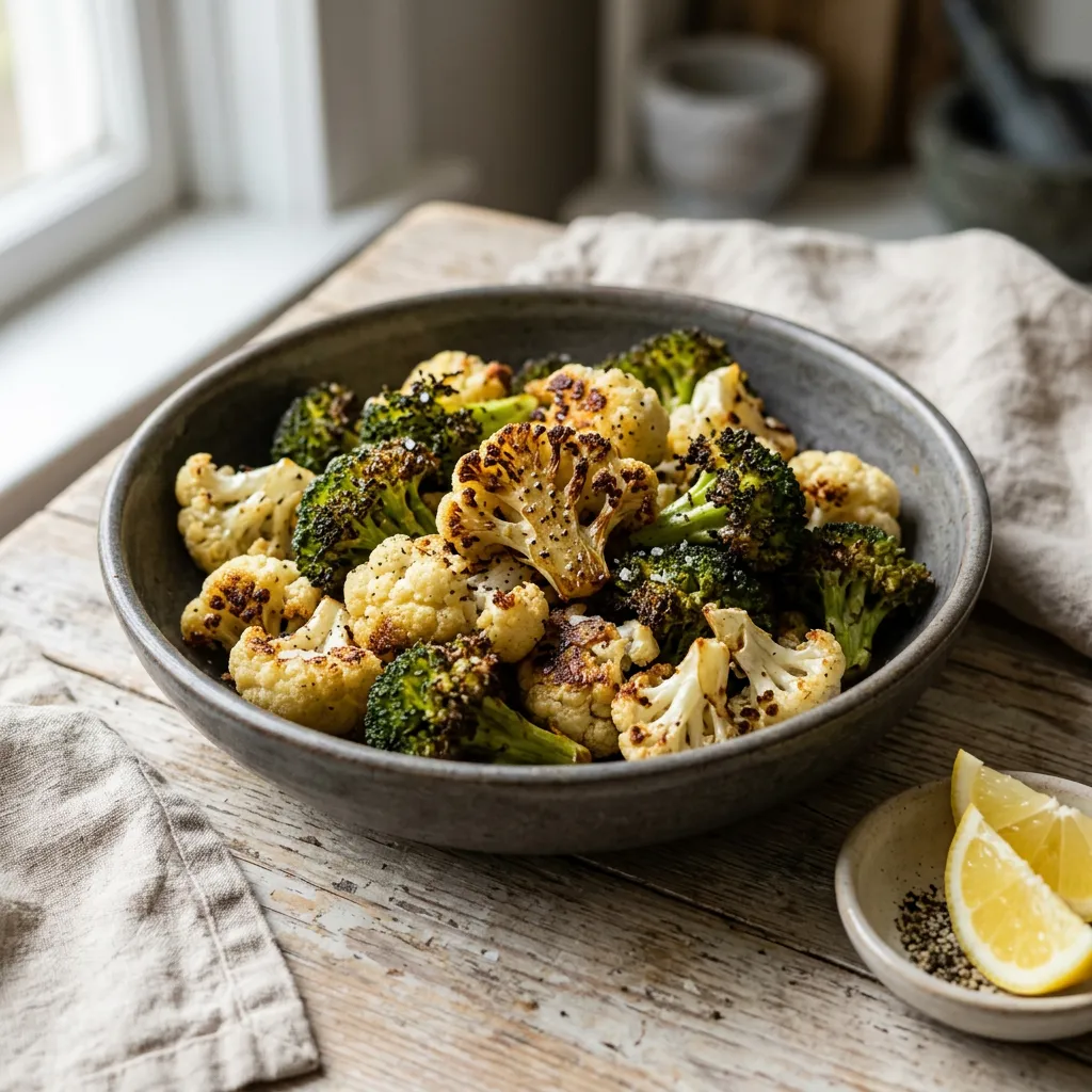 Roasted Broccoli and Cauliflower Recipe