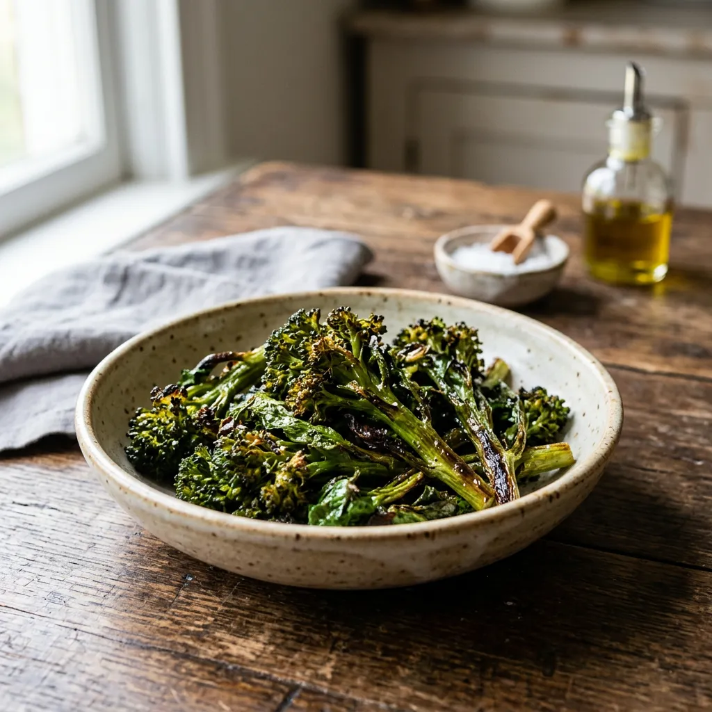 Finished Roasted Broccoli Rabe dish