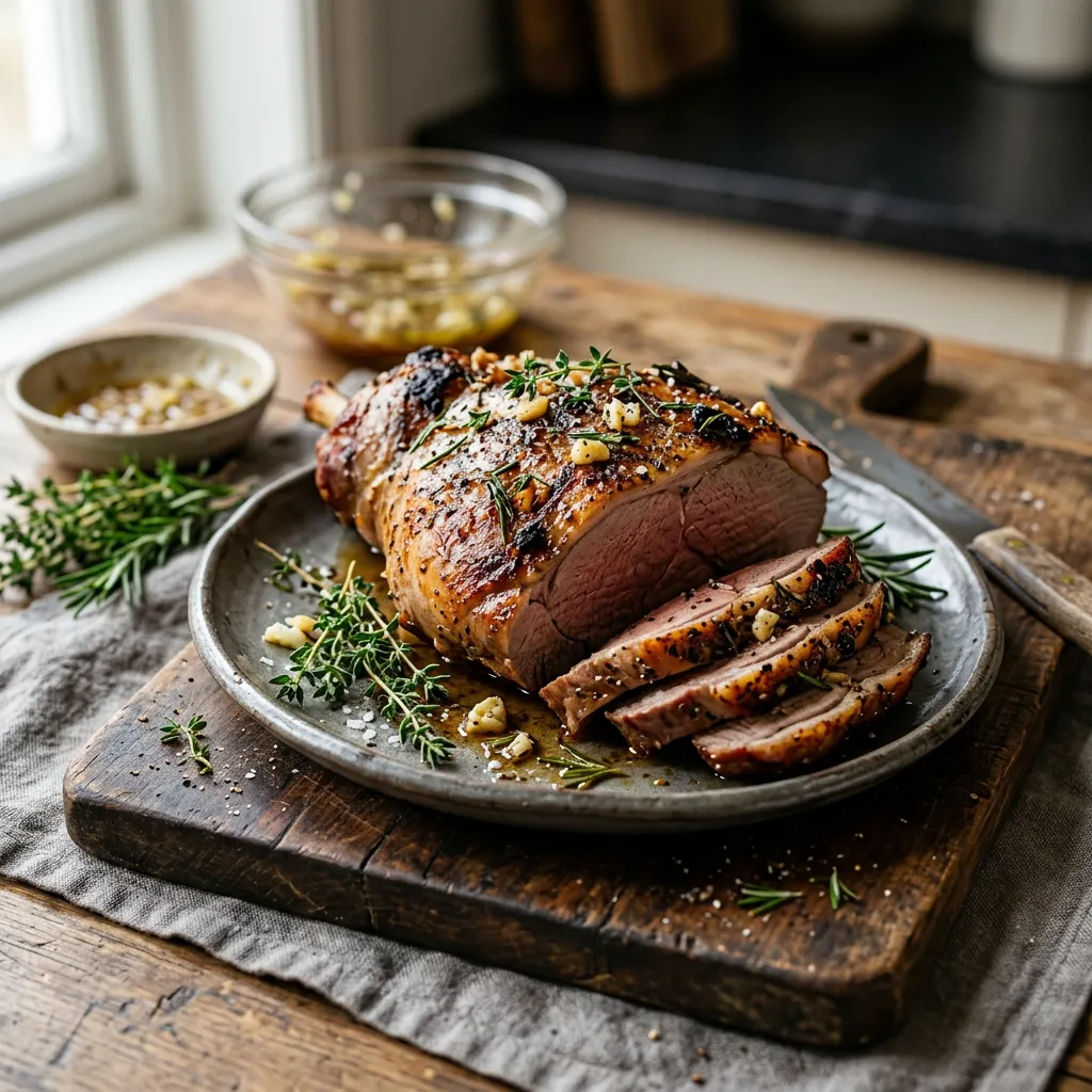Roasted Butterflied Leg of Lamb