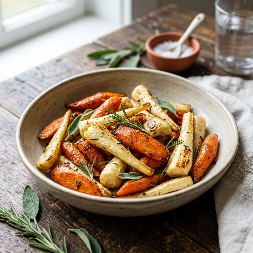 Roasted Carrots and Parsnips With Fresh Herbs Recipe