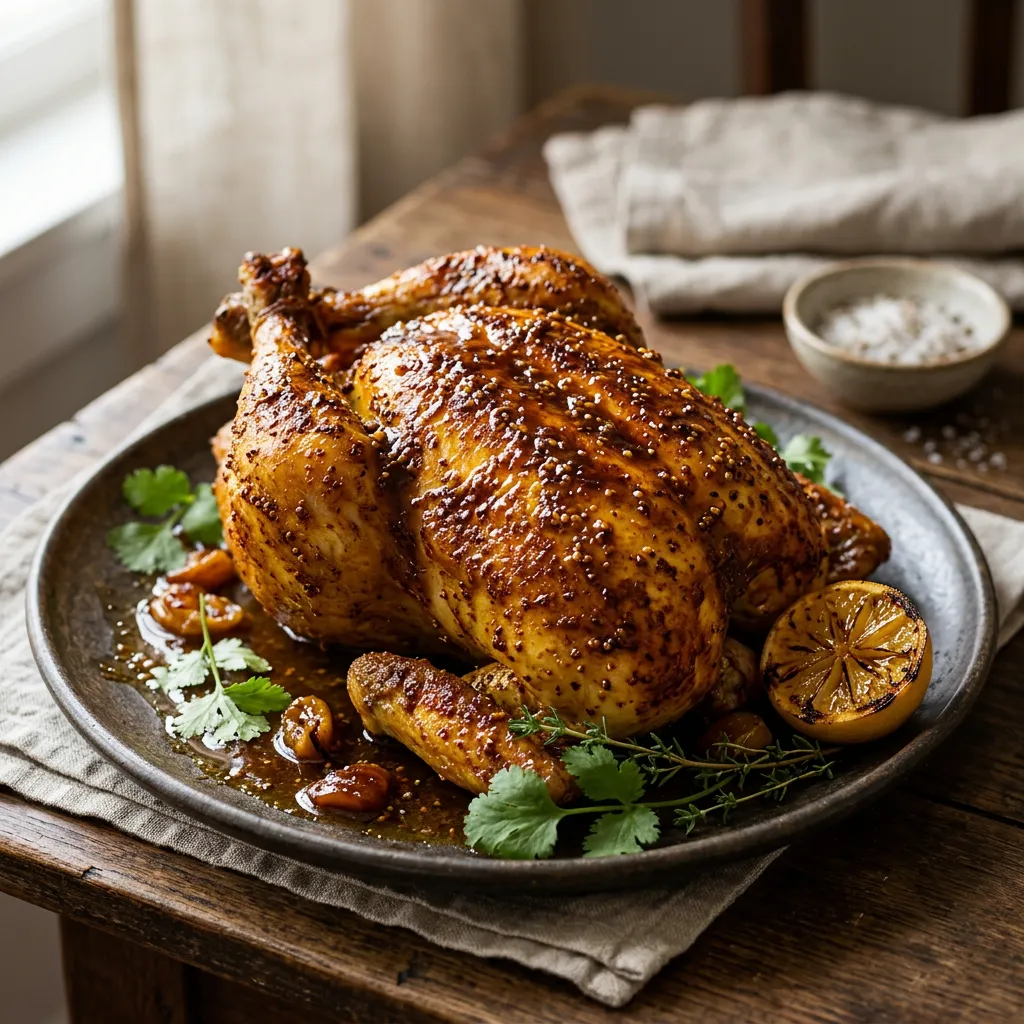 Roasted Chicken With Curry Rub