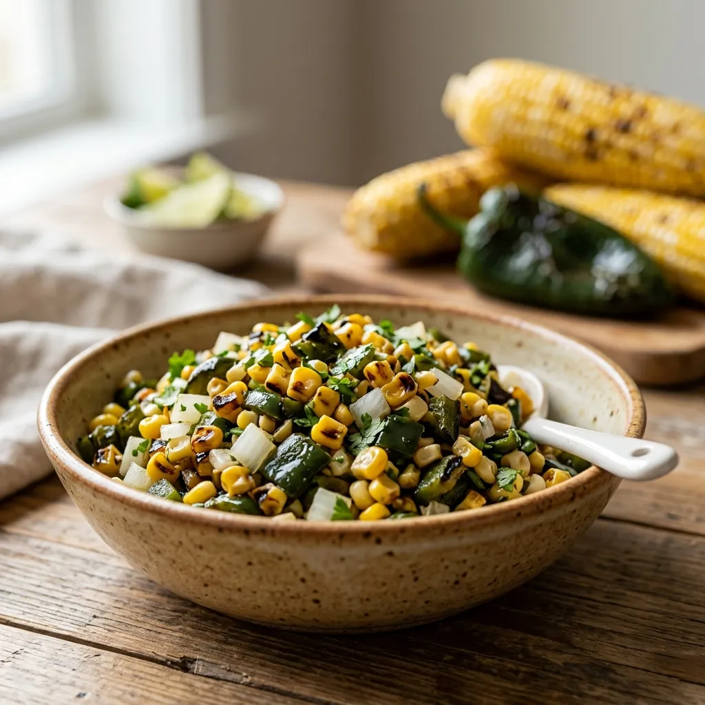 Roasted Chili Corn Salsa