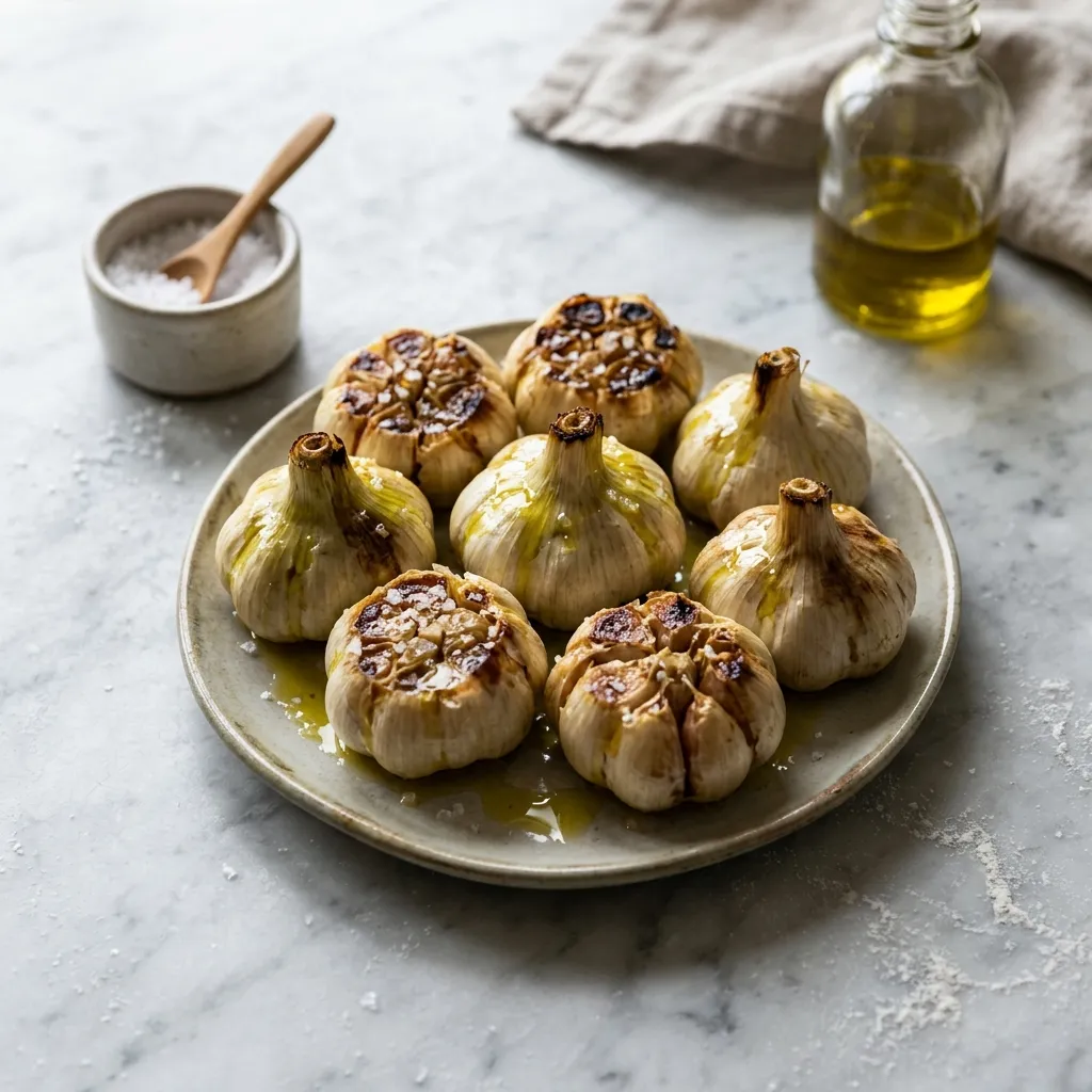 Roasted Green Garlic