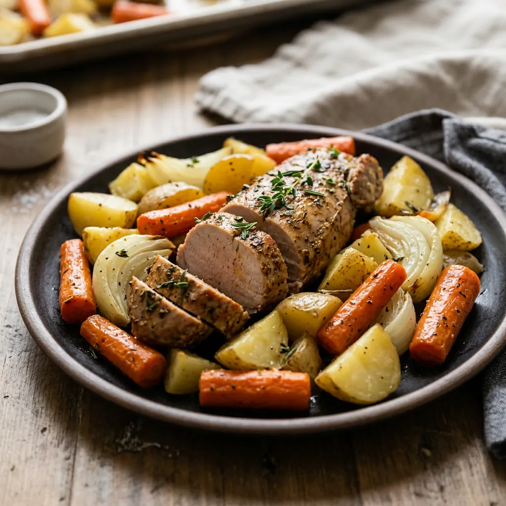 Roasted Pork Tenderloin and Vegetables