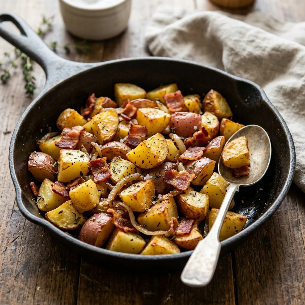 Roasted Potatoes With Bacon