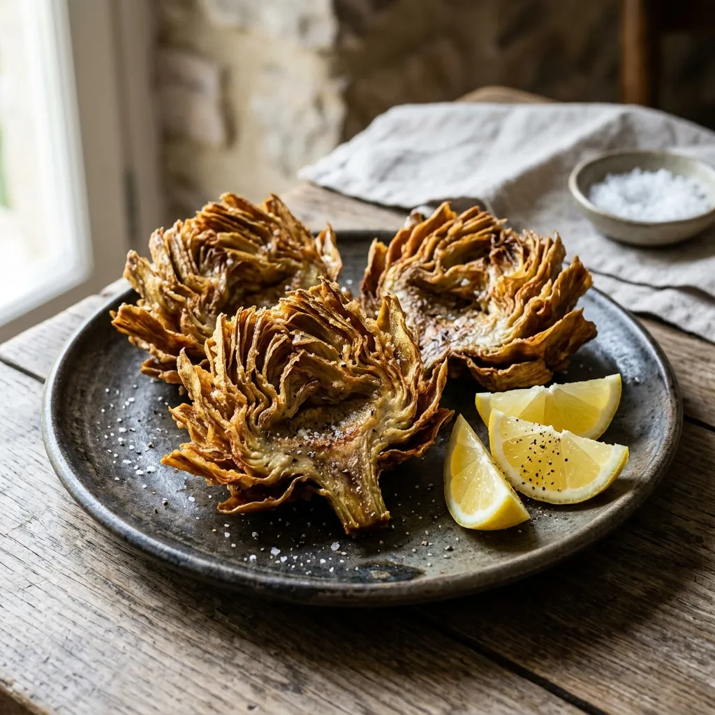 Roman-Jewish Deep-Fried Artichokes (Carciofi Alla Giudia)