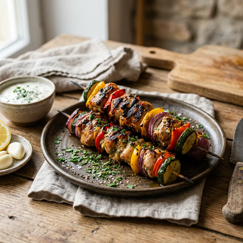 Romanian Chicken Kebabs (Frigarui)
