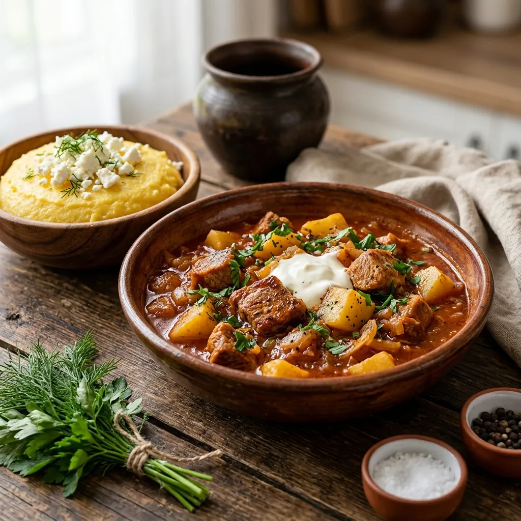 Romanian Pork and Potato Stew
