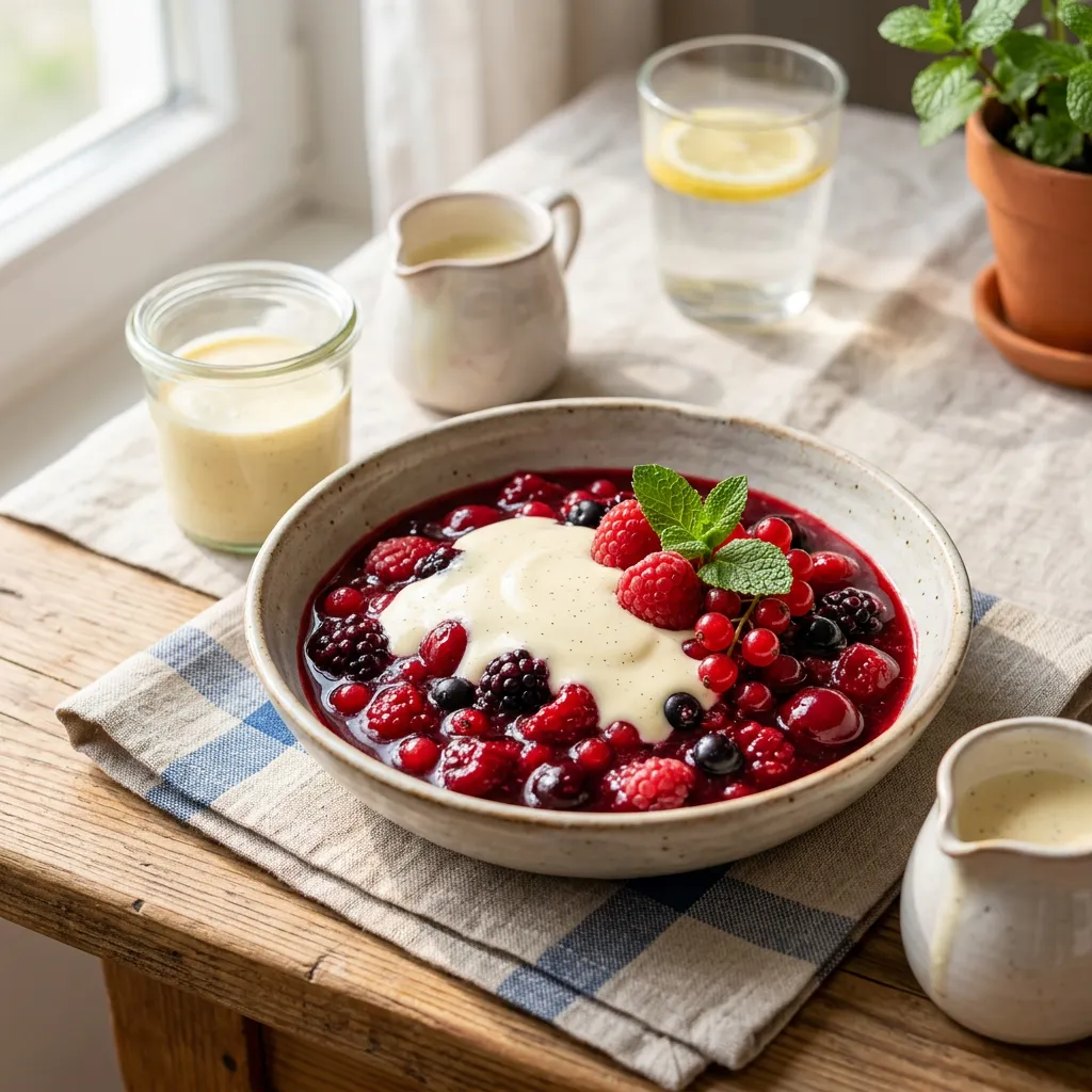 Rote Gruetze - Red Berry Pudding