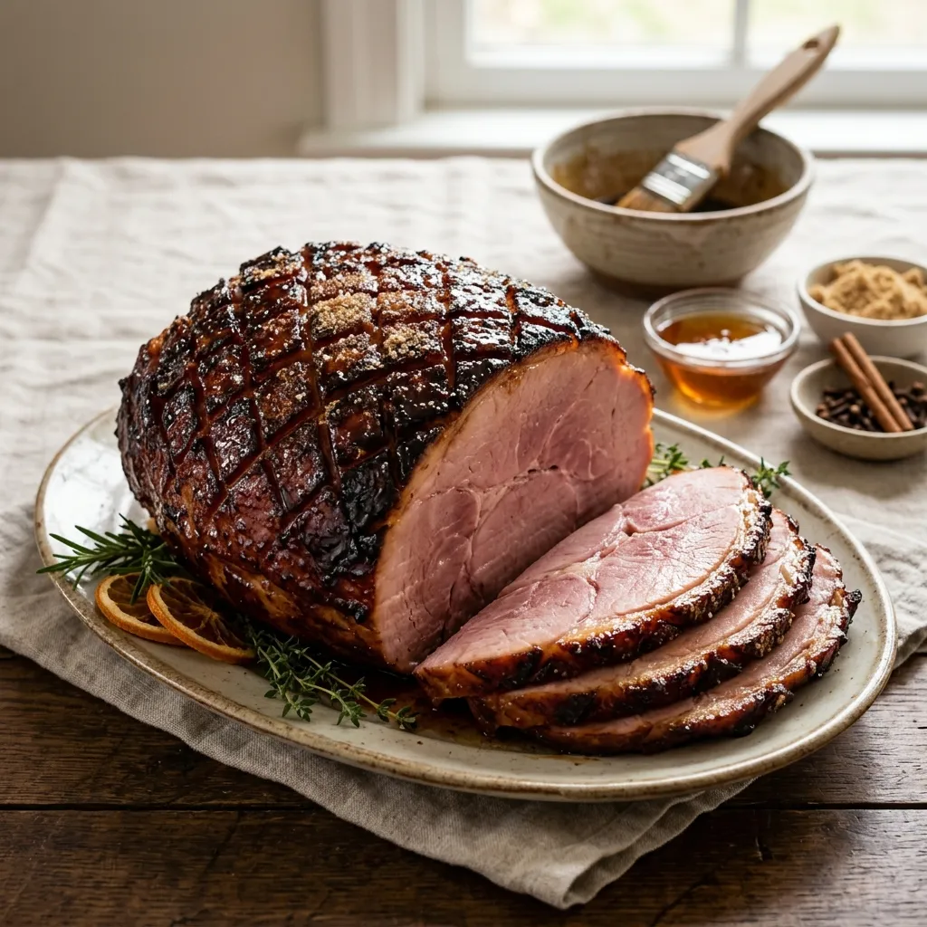 Rotisserie Glazed Ham