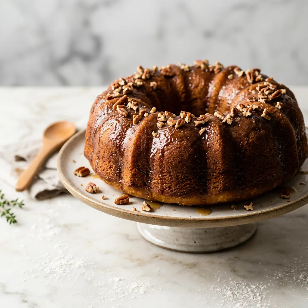Rum Cake With Toasted Pecans