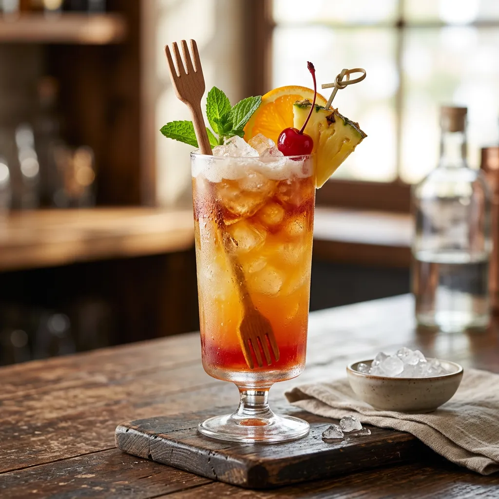 Rum Swizzle Cocktail