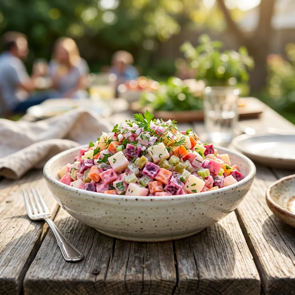 Russian Beet and Potato Salad