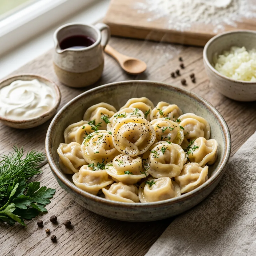 Russian Pelmeni Meat Dumplings