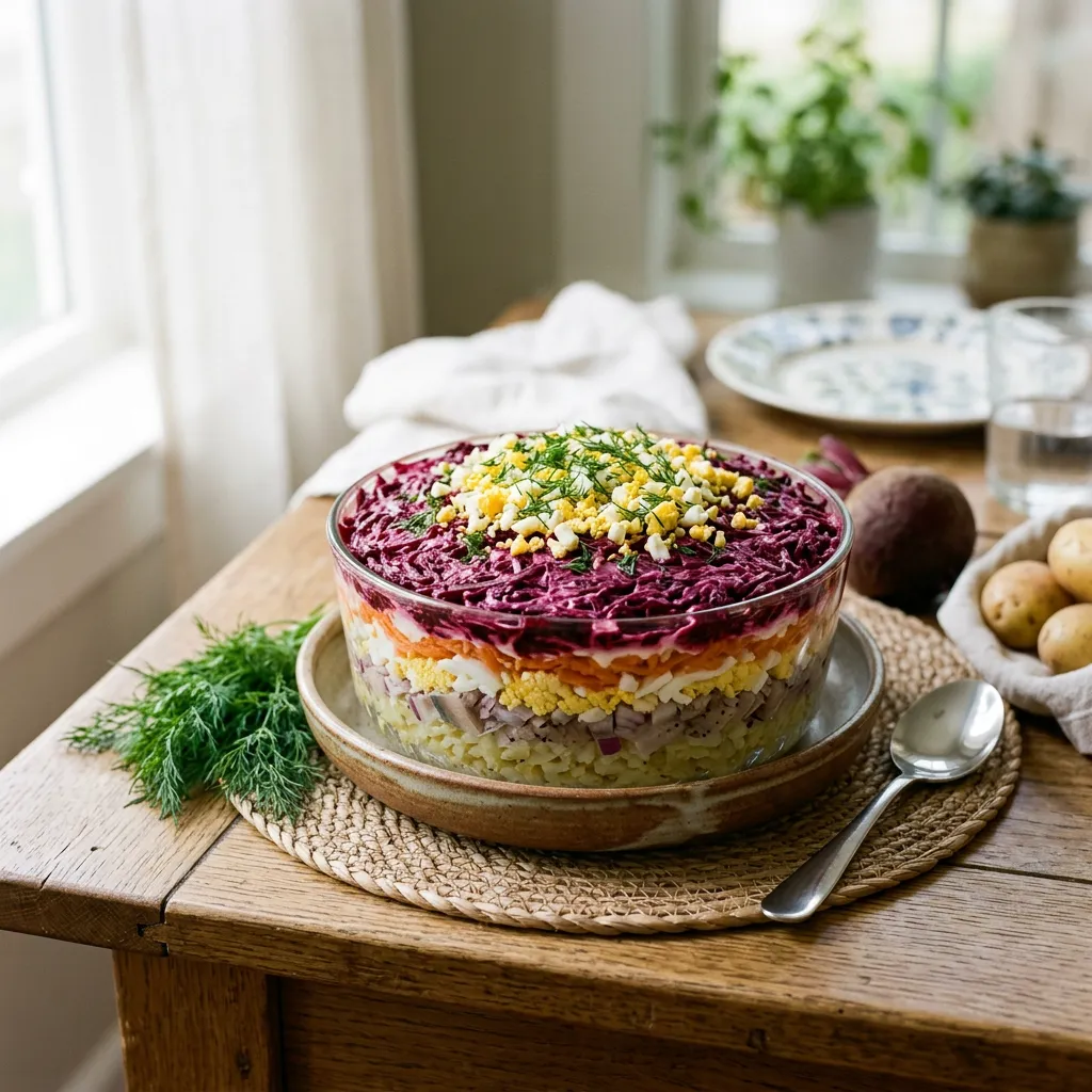 Russian Shuba Salad (Herring Under Fur Coat)