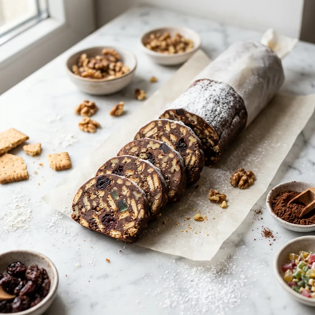 Salam de Biscuiti (Romanian Salami Cookie) Recipe