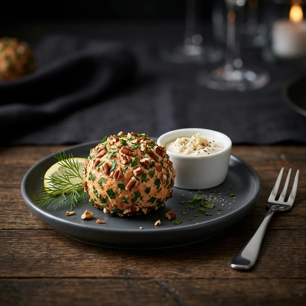 Salmon Cheese Ball With Horseradish